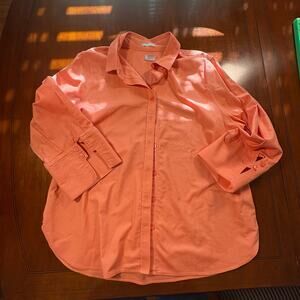 Chico's Salmon Button Down Size 3/XL
